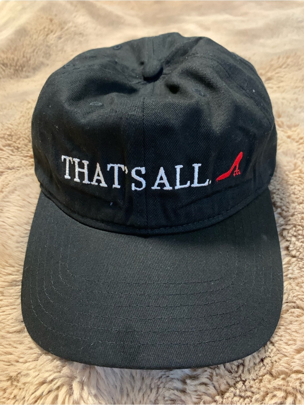 The Devil Wears Prada THAT’S ALL Black w/ White & Red Embroidered Baseball Cap